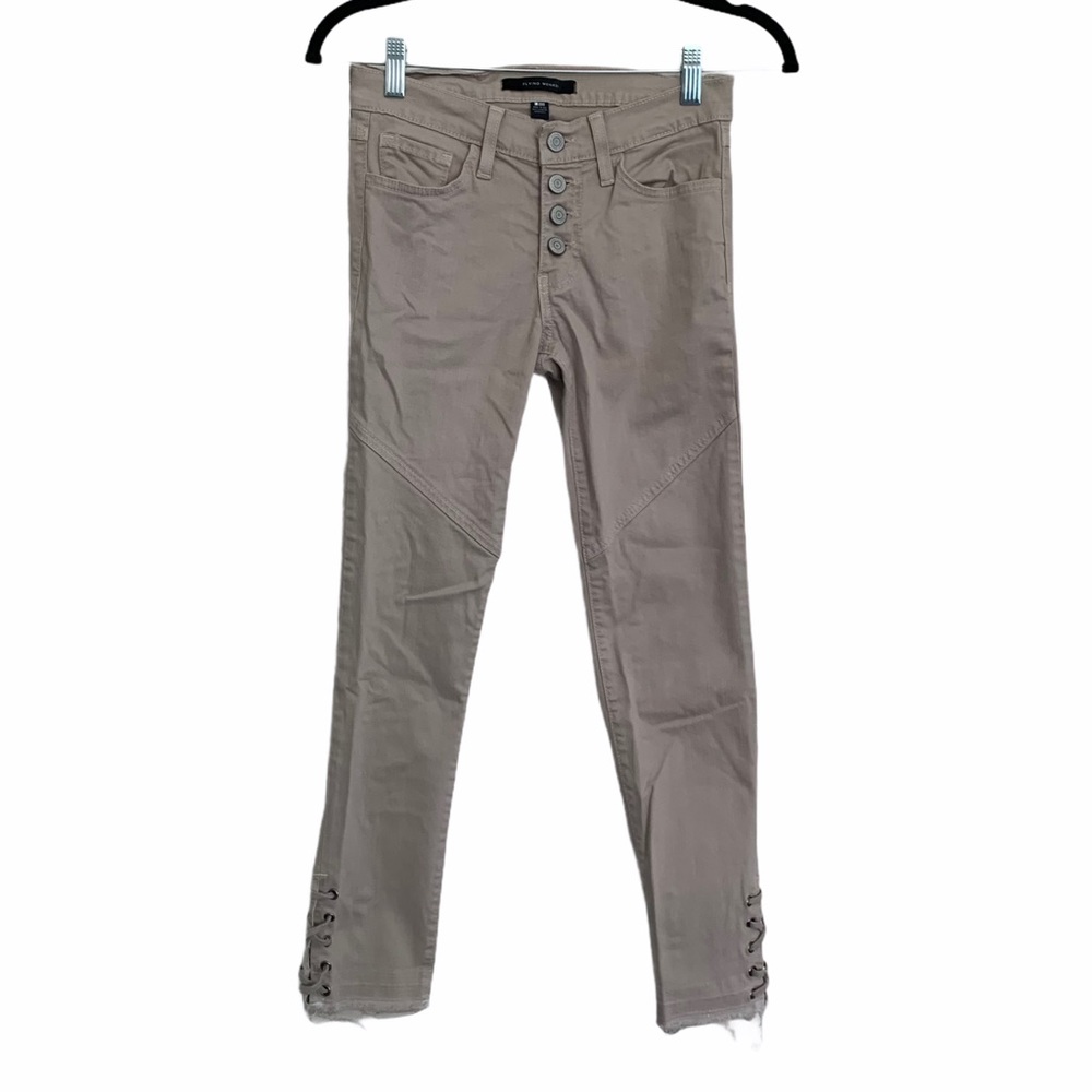 Flying monkey khaki skinny jeans size 25